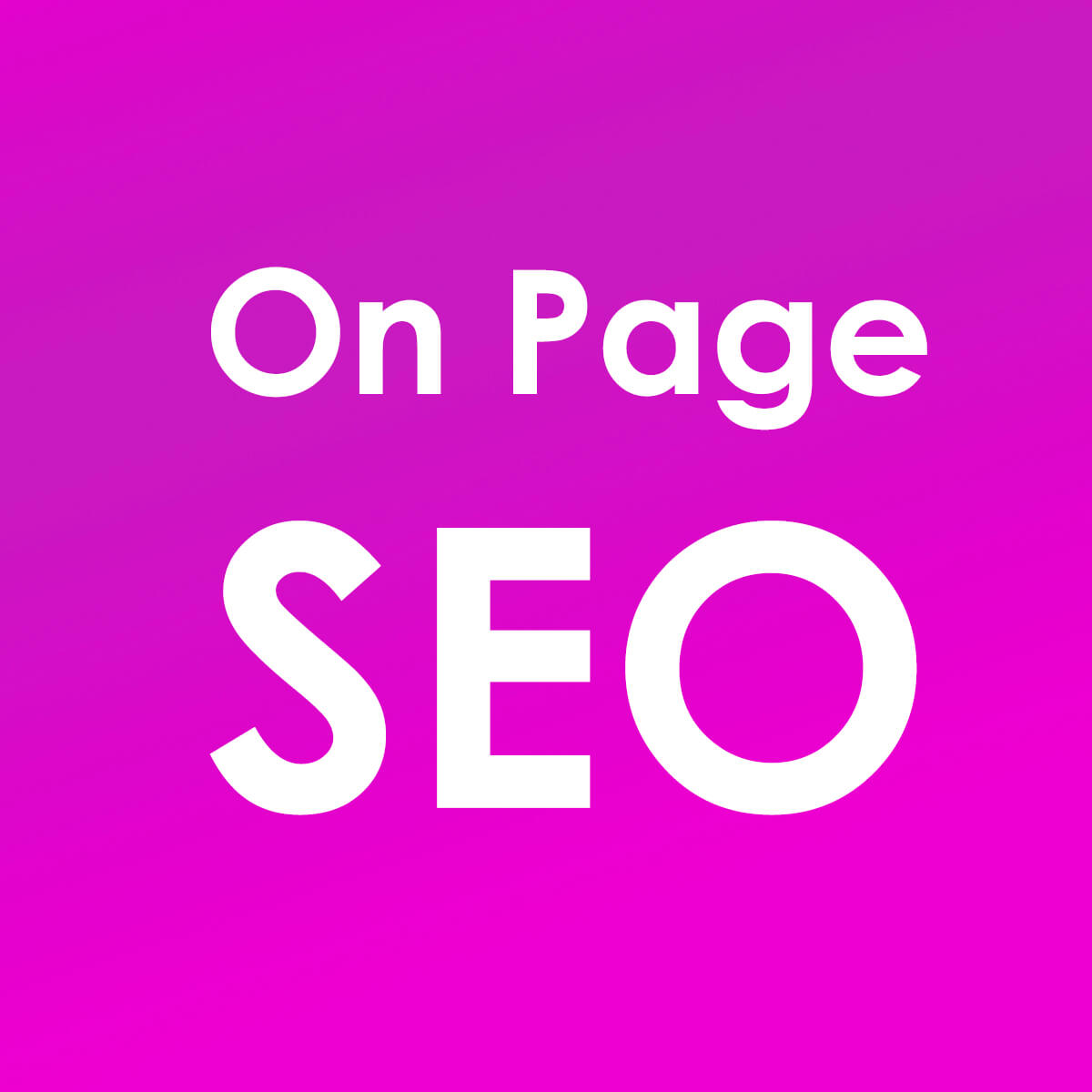 on page seo